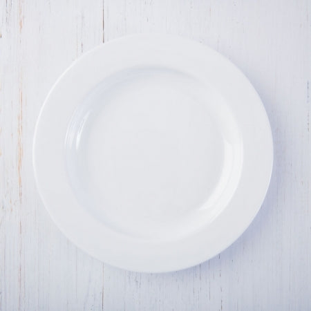 6 Healthcare Plates 10"/254mm - White