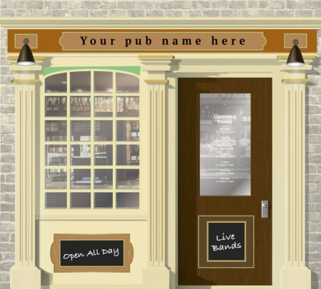 Pub or Bar Personalised Wallpaper Mural - 2665mm