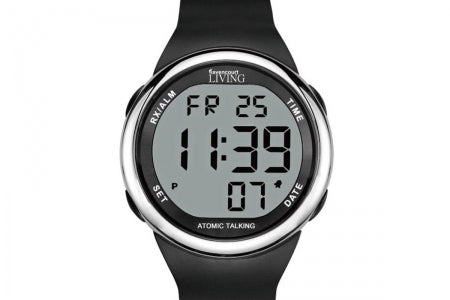 Talking radio controlled digital watch