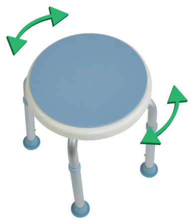 Shower and Bath Stool with Rotating Seat