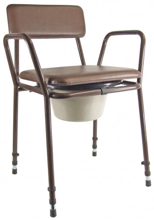 Essex Height Adjustable Commode Chair - Grey
