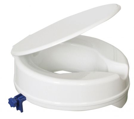 Aidapt Senator Raised Toilet Seat - 4 Inch with Lid